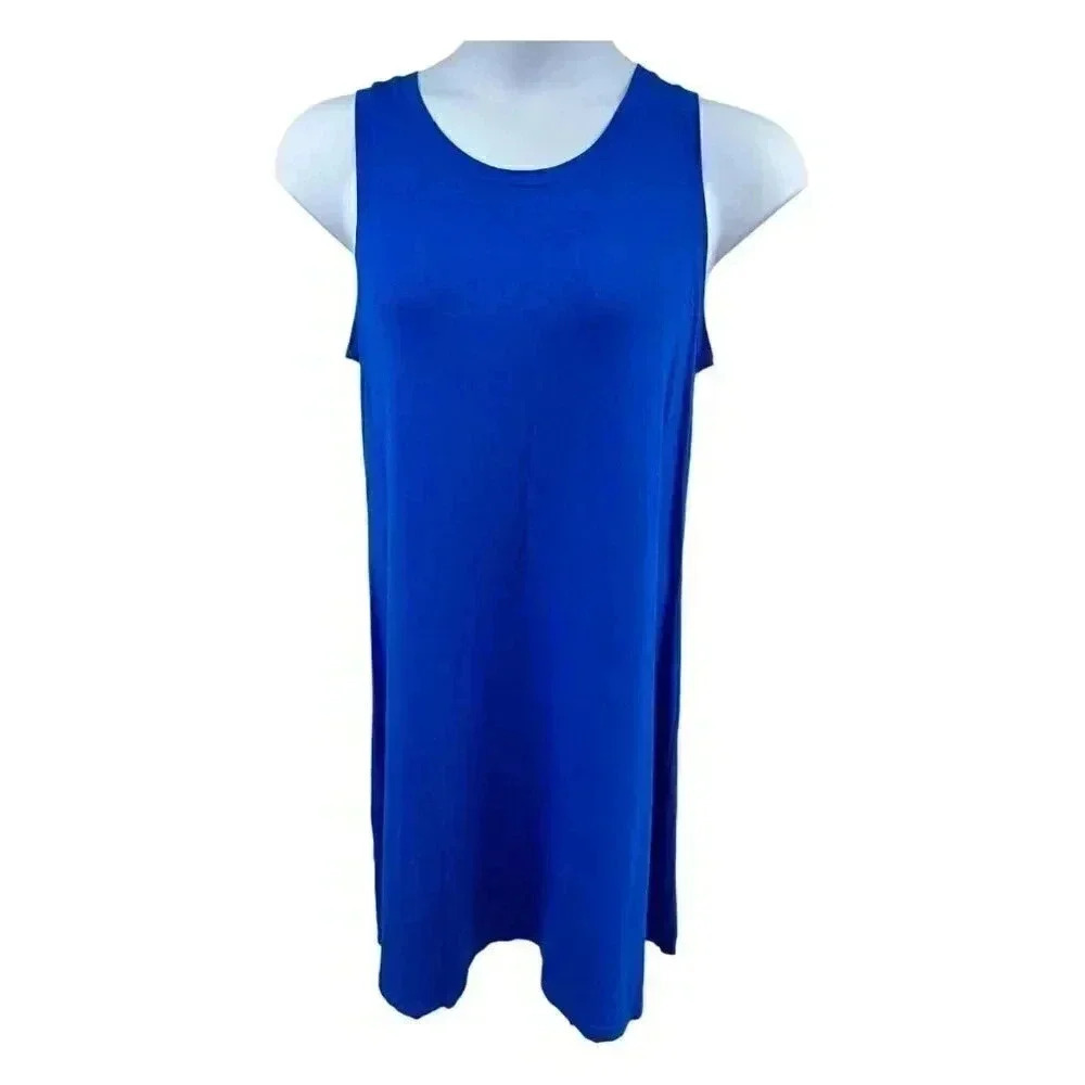 St John's Bay Royal blue t-shirt dress size large
